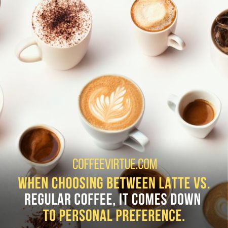 Latte vs. Regular Coffee